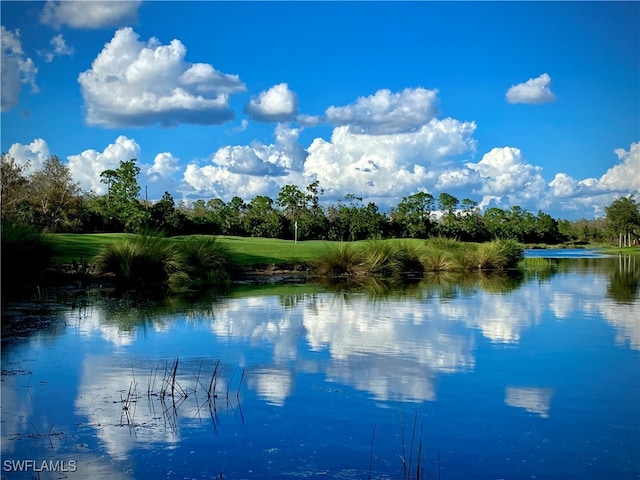 view of water feature