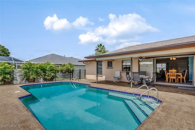 view of pool with a patio