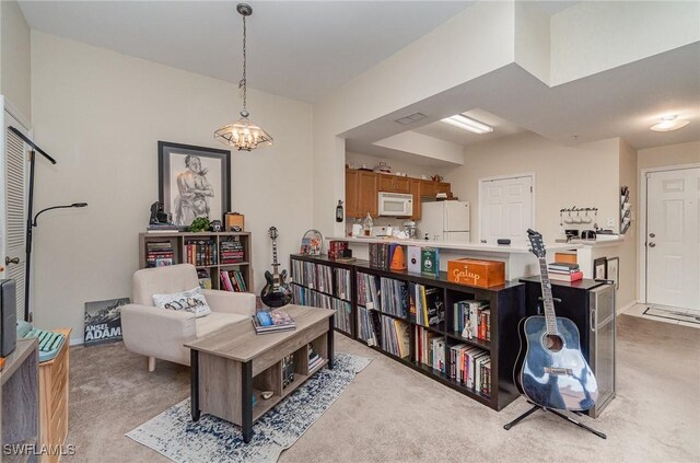 9025 Colby Dr Unit 2120, Fort Myers, FL 33919 - interior space featuring an inviting chandelier and light carpet