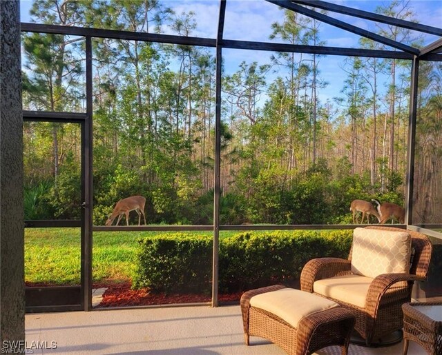 view of sunroom / solarium