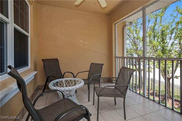 view of balcony