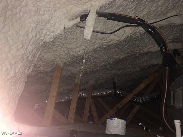 2001 Jeronimo Rd, Labelle, FL 33935 - view of unfinished attic