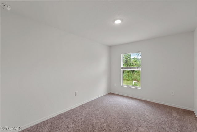 view of carpeted empty room