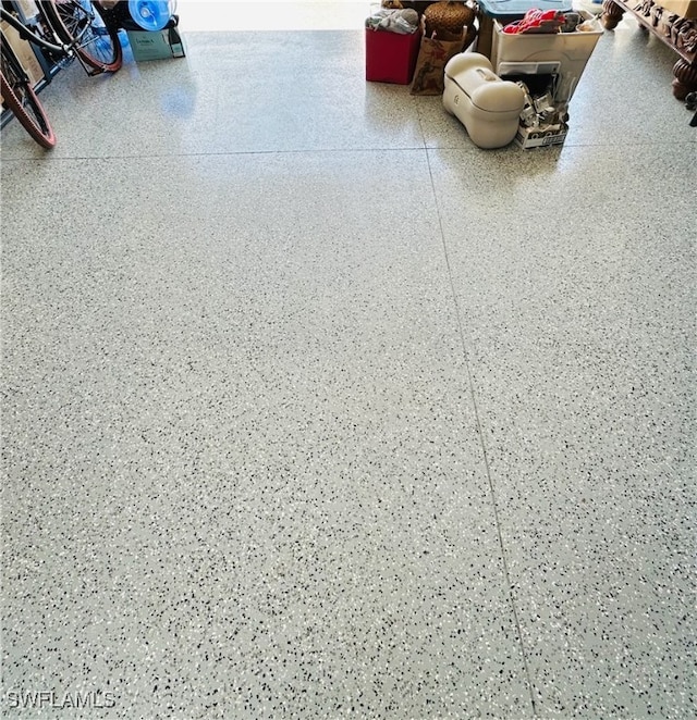 room details featuring speckled floor