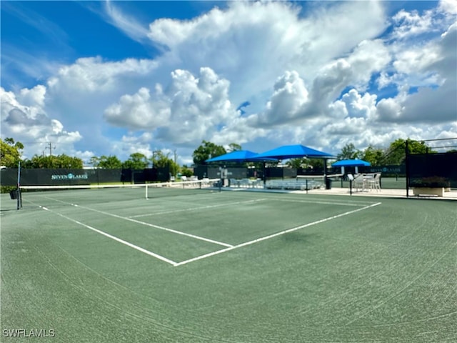 view of tennis court