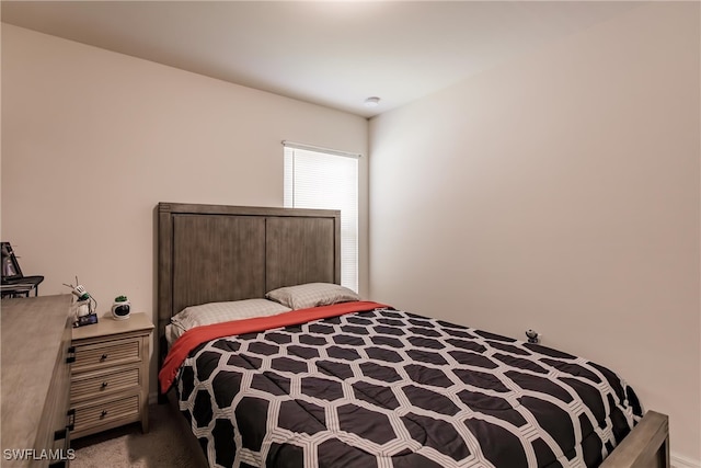 bedroom with carpet floors