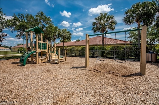 view of jungle gym