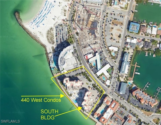 450 S Gulfview Blvd Unit 505, Clearwater, FL 33767 - map / location with property parcel outlined