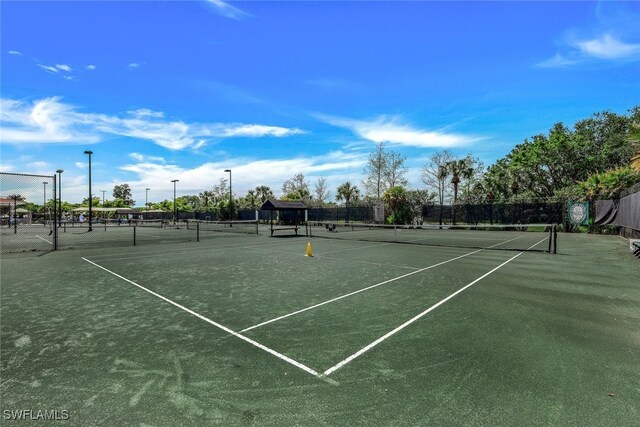 view of sport court