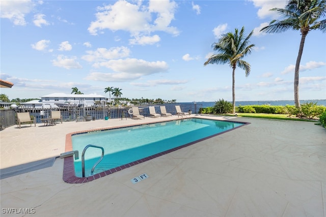 view of pool with a patio area