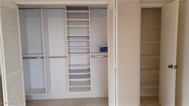 view of closet