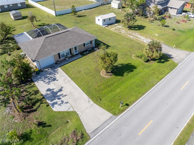 birds eye view of property