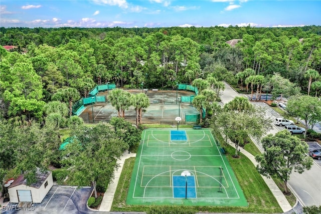 view of basketball court