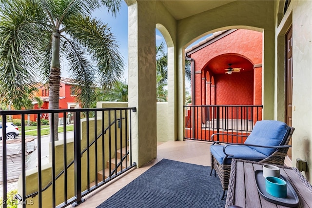 view of balcony