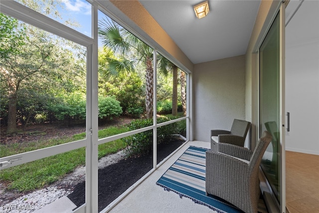 sunroom featuring plenty of natural light