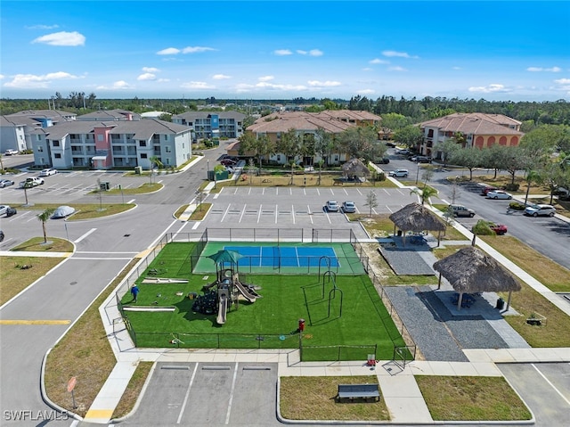 birds eye view of property