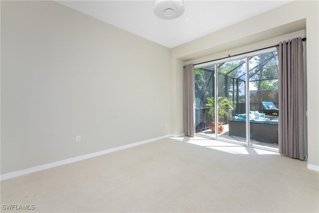 view of carpeted empty room