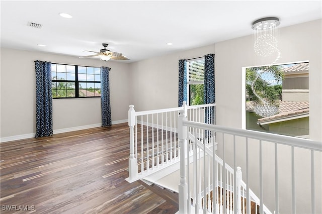 hall featuring hardwood / wood-style flooring