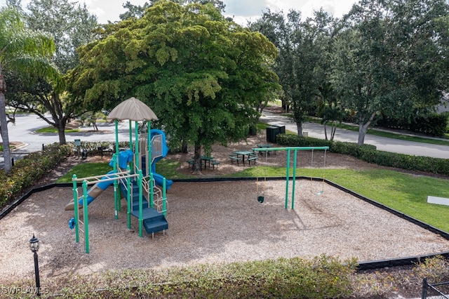 view of jungle gym