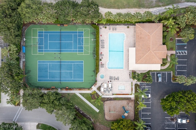 birds eye view of property