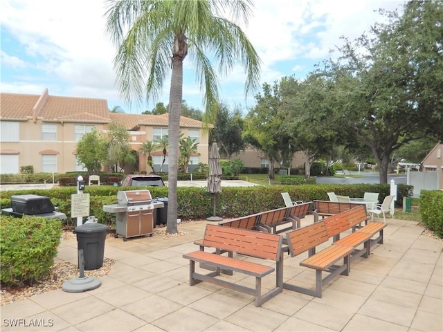 view of home's community featuring a patio