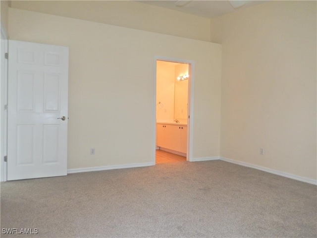 view of carpeted empty room