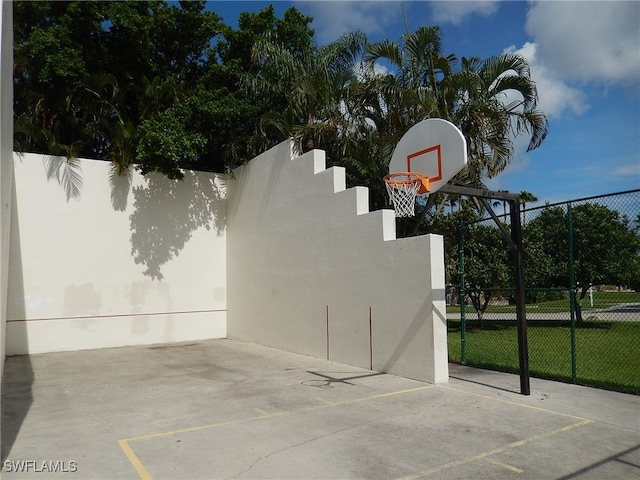 view of sport court