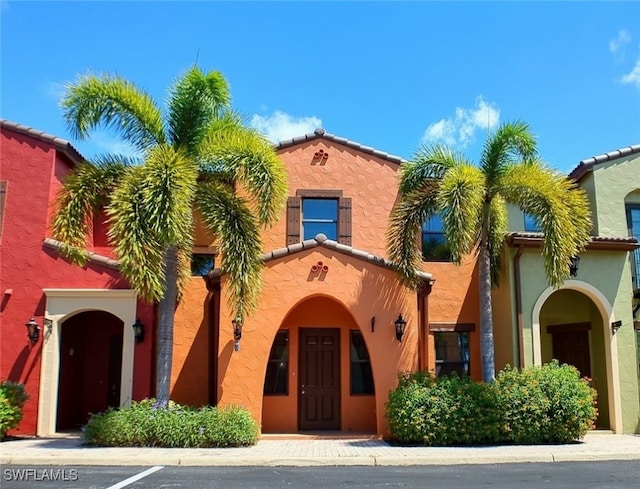 view of mediterranean / spanish house