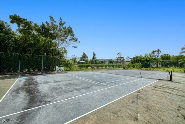 view of sport court