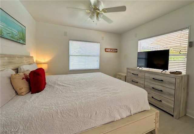 856 98th Ave N, Naples, FL 34108 - bedroom featuring a ceiling fan and wood finished floors