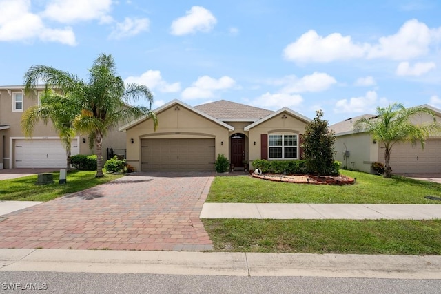 ranch-style house with a garage