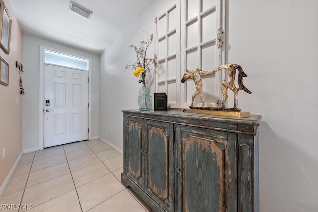 view of tiled entryway