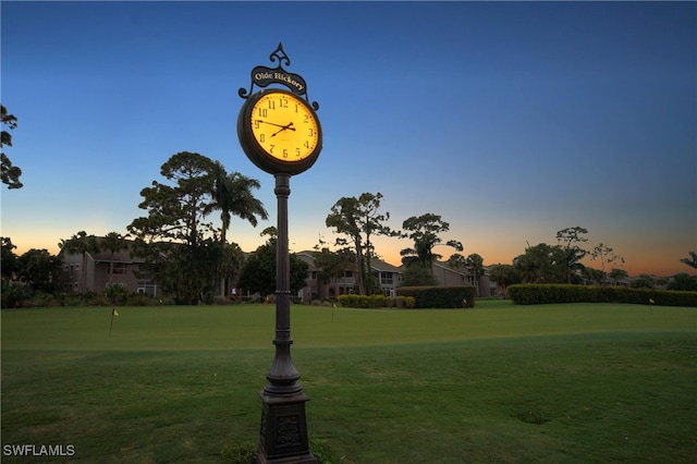 surrounding community with a lawn