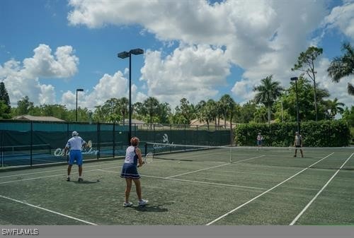 view of tennis court