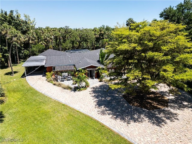 13191 Idylwild Farm Rd, Fort Myers, FL 33905 - drone / aerial view featuring a view of trees