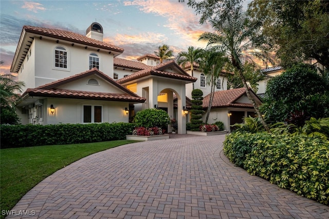 view of mediterranean / spanish home