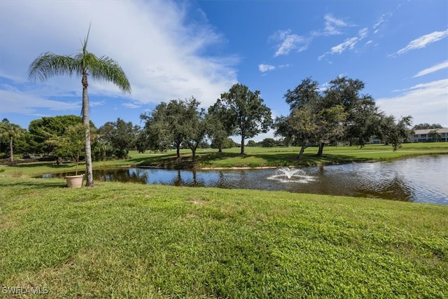 view of water feature