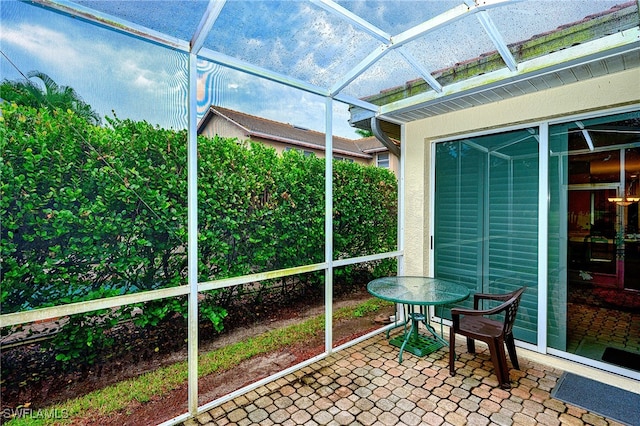 view of sunroom / solarium