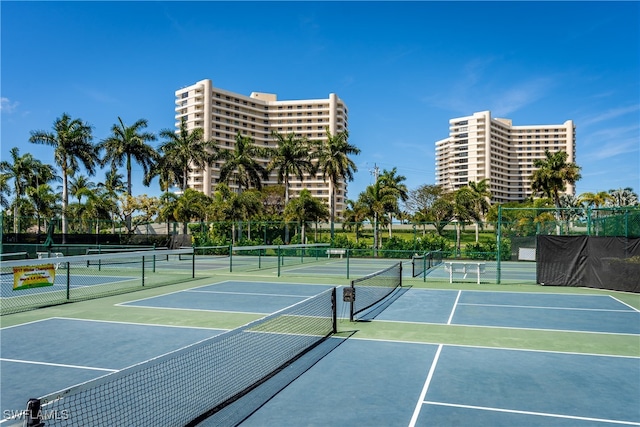 view of tennis court