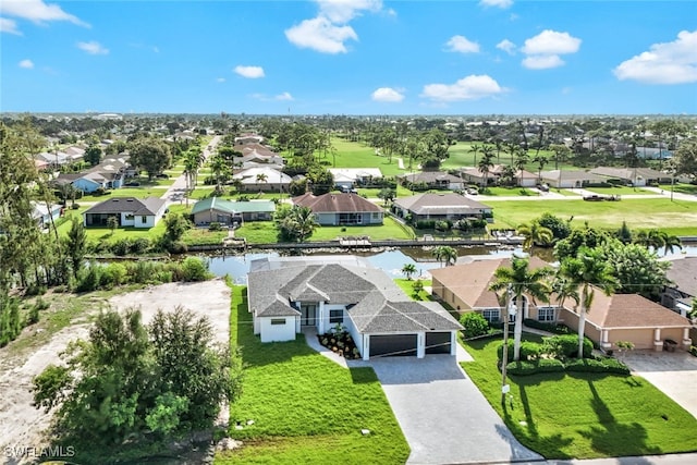 drone / aerial view featuring a residential view