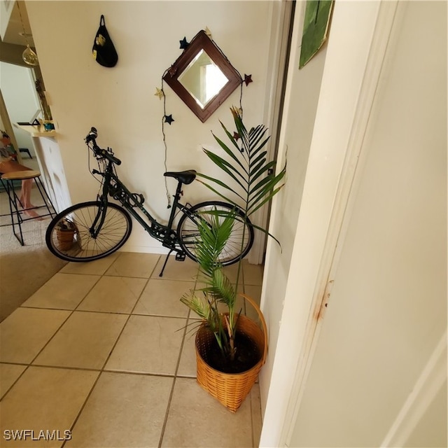 interior space featuring tile patterned floors