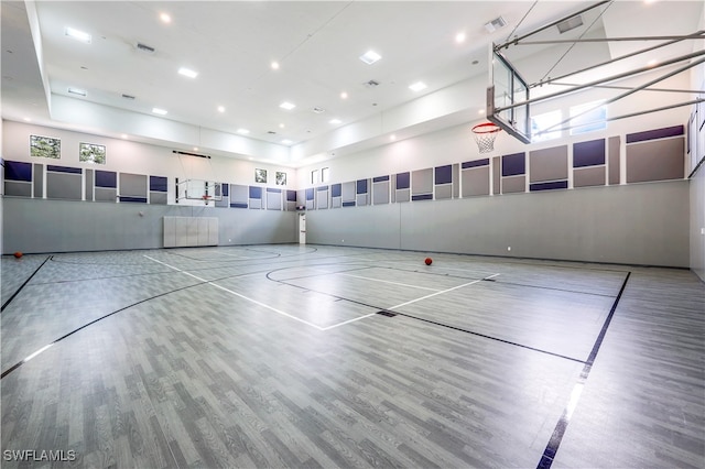 view of basketball court