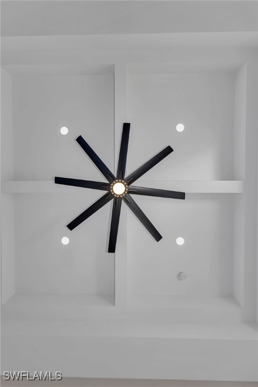 details featuring ceiling fan