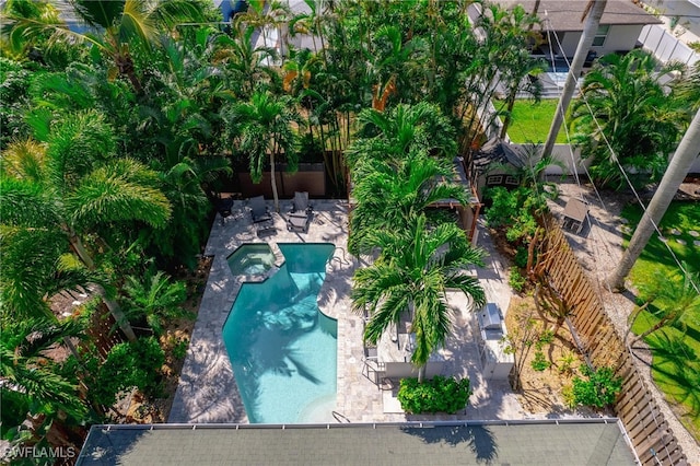 view of pool with a patio