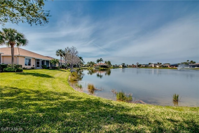 property view of water