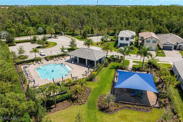 birds eye view of property