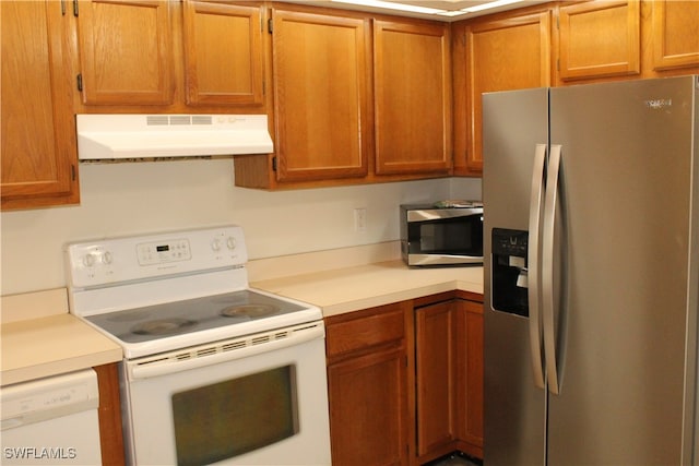 kitchen with appliances with stainless steel finishes