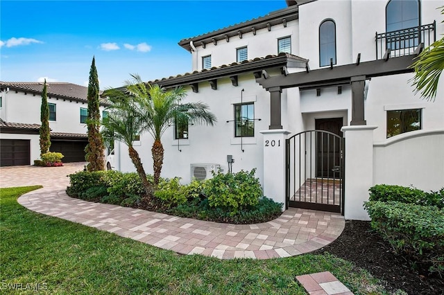 exterior space featuring ac unit