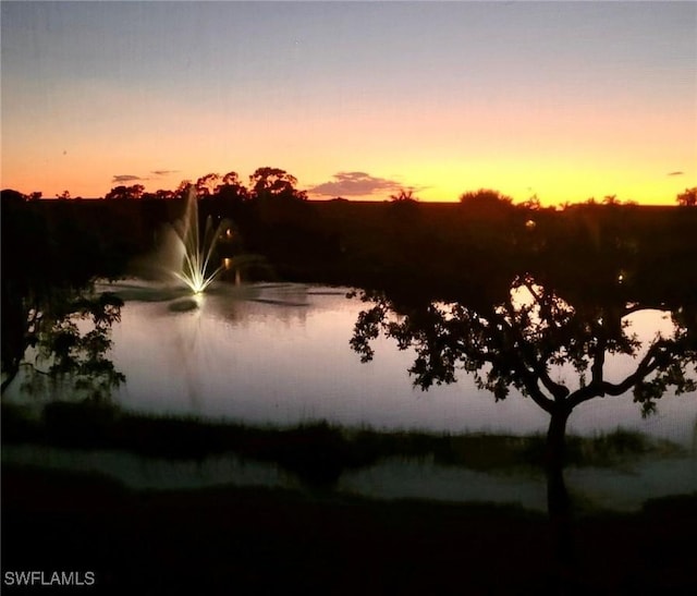 view of water feature