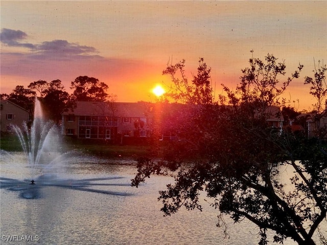 view of nature at dusk